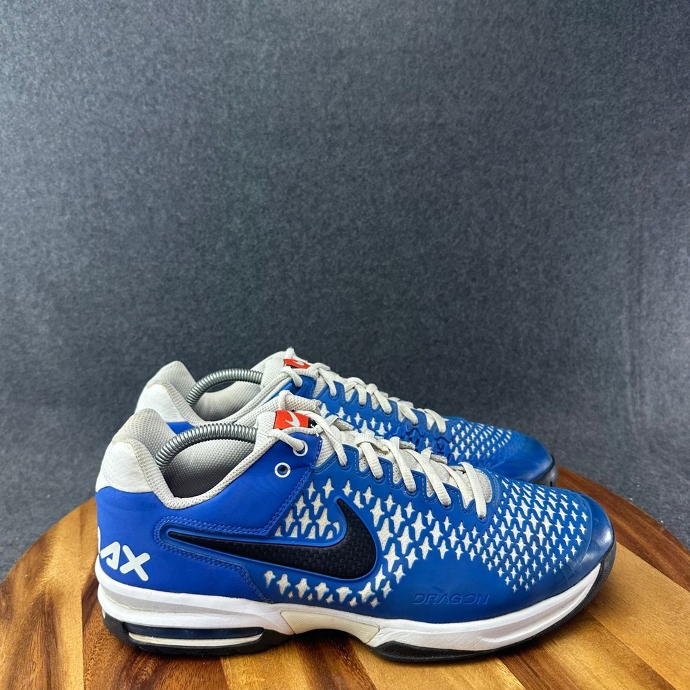 Nike Air Max Shoes Mens 10.5 Tennis/Pickleball Blue Cage Dragon Nadal 554875-401
